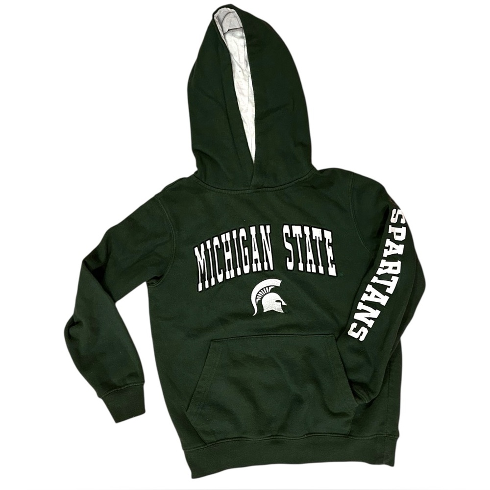 Colosseum Michigan State Spartans Hoodie Youth XS 6-7 Pullover Embroidered Logo